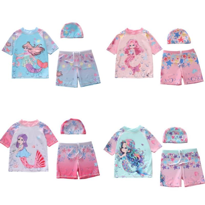 水着 子供 女の子 セパレート 日焼け防止 かわいい 女児 スイムウェア