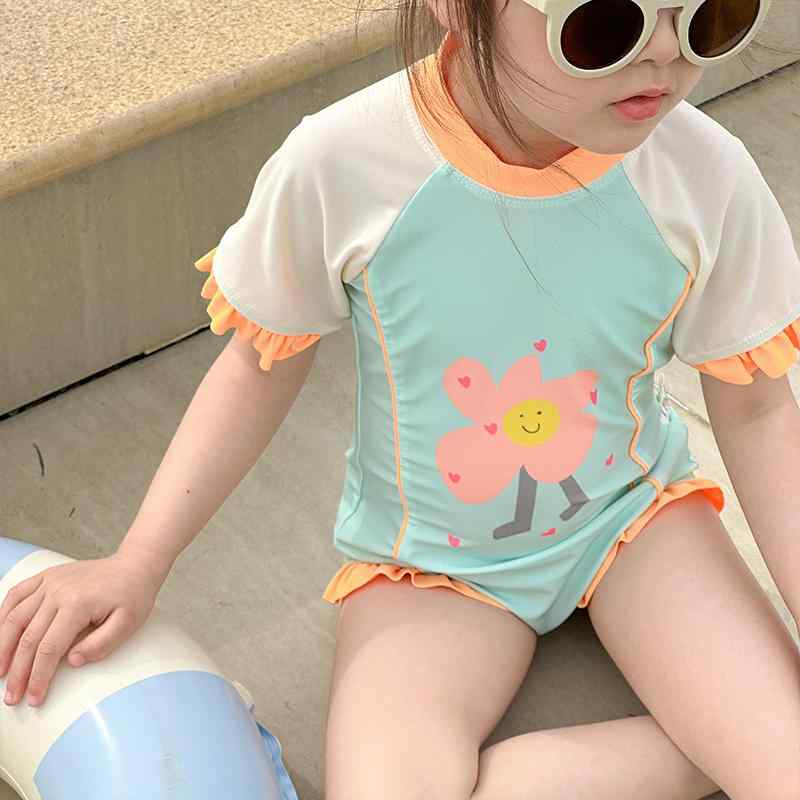 水着 子供 速乾 UVカット ワンピース 夏 キッズ 温泉 スイミング 幼児 ビーチ 女の子