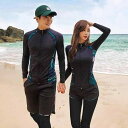 水着 レディース 長袖 セパレート ラッシュガード UVカット 日焼け防止 ペア メンズ メンズ 長ズボン 海水浴 サーフィン ダイビング