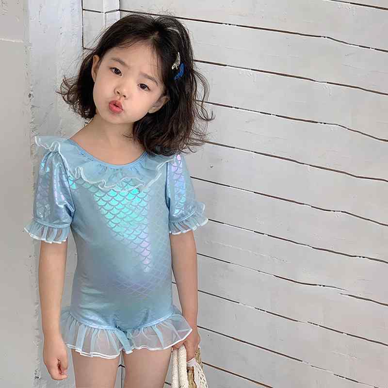 水着 女の子 子供 女児 ワンピース 速乾 かわいい おしゃれ 小 幼稚園 保育園 人魚