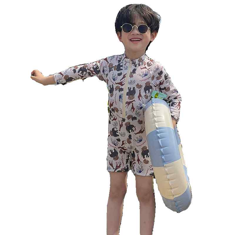 水着 子供 男の子 長袖 競泳 スイムウェア ラッシュガード 速乾 紫外線対策
