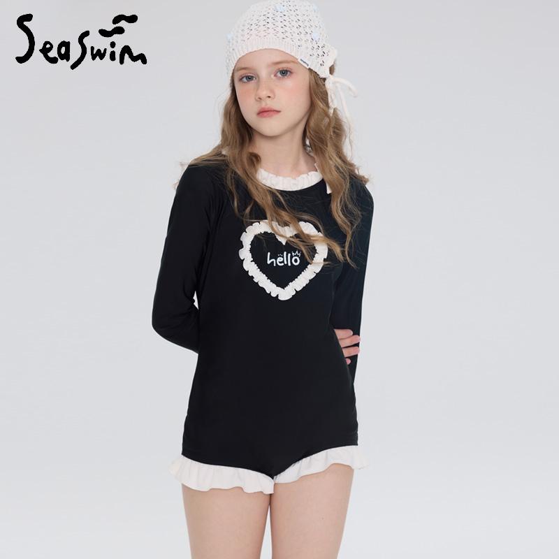 水着 女の子 子供 長袖 つなぎ 日焼け防止 速乾 競泳水着