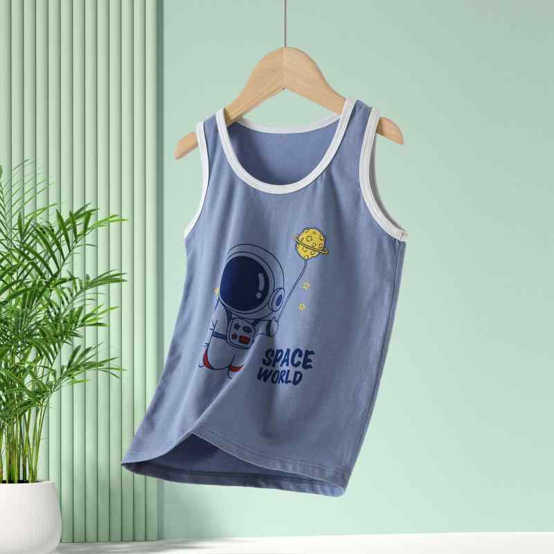 子供 男の子 夏 薄手 涼しい 涼しい 綿 カートーン タンクトップス インナーシャツ