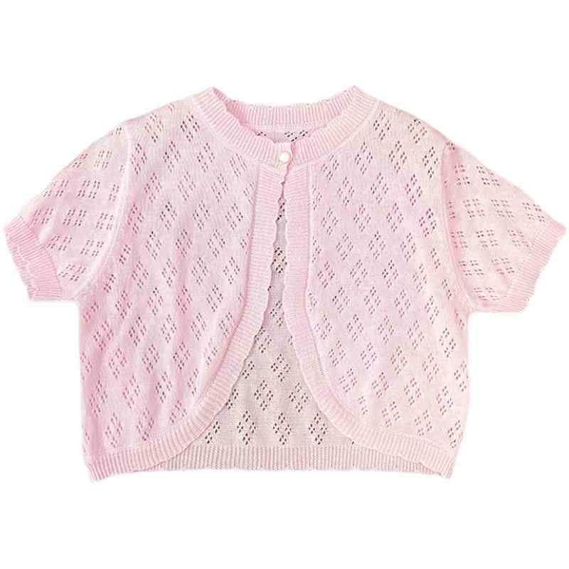 カーディガン 女の子 夏 薄手 涼しい 子供服 綿 ケープ ボレロ ベビー キッズ