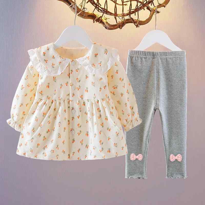 子供服 セットアップ 女の子 秋 小花柄 韓国 ベビー服 2点セット 赤ちゃん 春秋 子供服 セットアップ 女の子 秋 小花柄 韓国 ベビー服 2点セット 赤ちゃん 春秋
