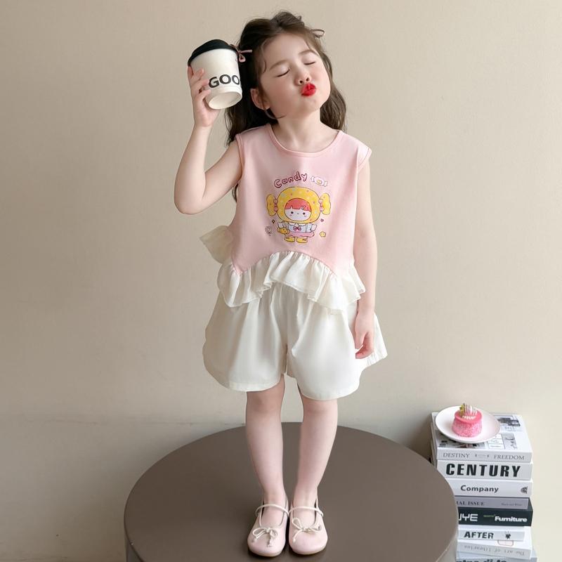 セットアップ 女の子 夏 子供服 上下セット 薄手 涼しい 涼しい かわいい おしゃれ