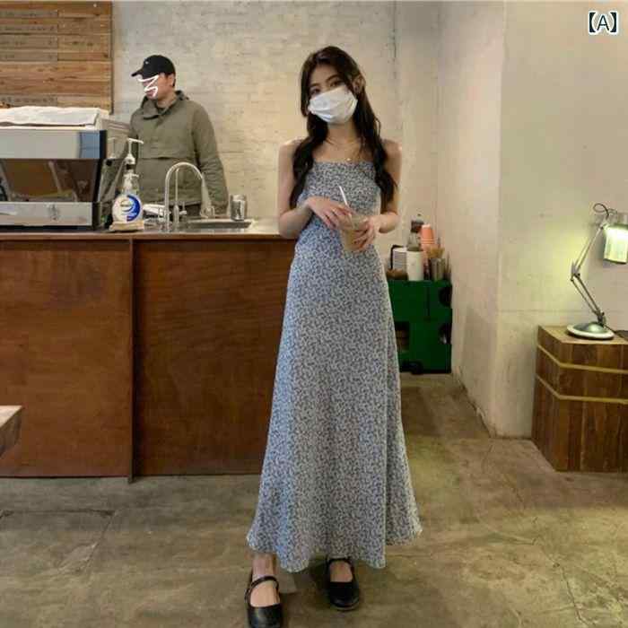 ワンピース レディース 夏 ノースリーブ 花柄 おしゃれ かわいい リゾート ロング マキシ丈