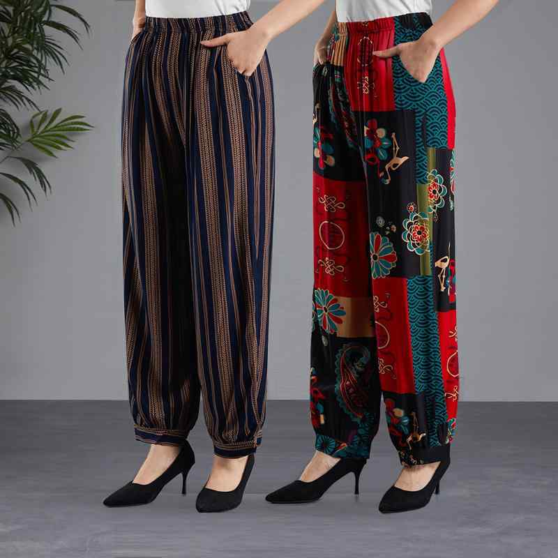 パンツ レディース 夏 涼しい 快適 ゴム ゆったり 楽ちん ズボン ルームウェア 部屋着 パジャマ 寝間着 普段着 母の日 プレゼント