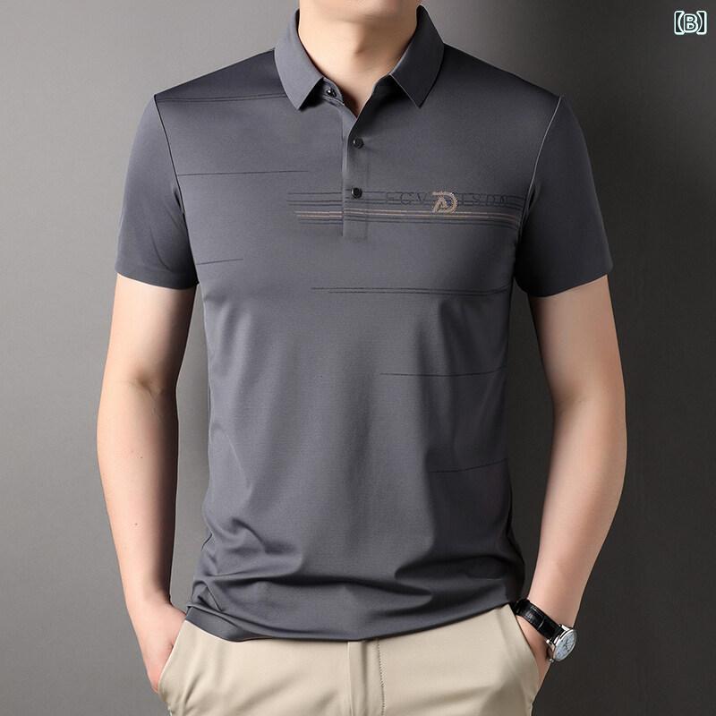 Tシャツ メンズ 半袖 ポロシャツ 襟 カットソー トップス 夏 涼しい ゆったり