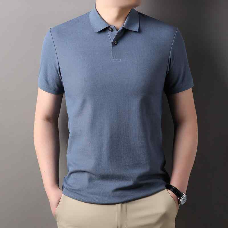 大きいサイズ ポロシャツ メンズ 半袖 夏 普段着 無地 襟 Tシャツ カットソー トップス