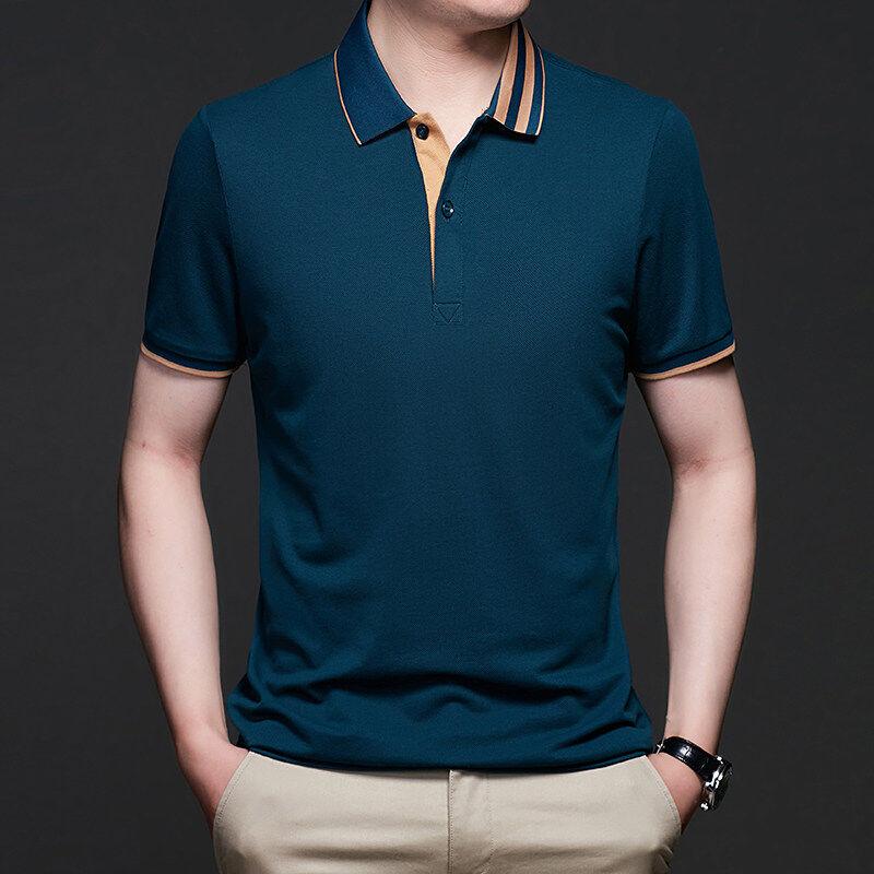 大きいサイズ ポロシャツ メンズ コットン Tシャツ 半袖 襟 夏 薄手 涼しい ビジネス 紳士 通気性 快適