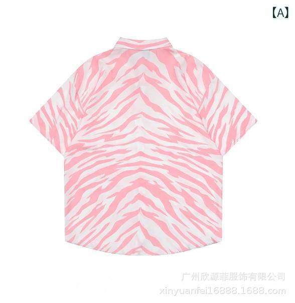 シャツ レディース 開襟 ブラウス ノースリーブ ハワイアン ビーチ トロピカル アニマル柄 マカロンカラー ゆったり ミドル丈 ポリエステル カジュアル 春夏 トップス ピンク 水 キャメル