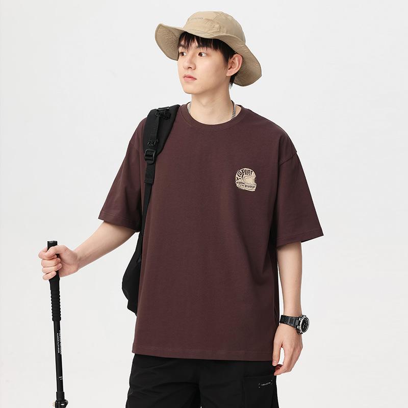 Tシャツ メンズ 半袖 ビッグシルエット オーバーサイズ コットン クルーネック アメカジ ストリート レトロ バイク プリント カジュアル アウトドア スポーツ 吸汗速乾 通気性 夏