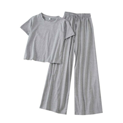 セットアップ レディース 春夏 半袖 ワイドパンツ 2点セット 韓国風 小柄 スタイルアップ 脚長効果 ポリエステル カジュアル きれいめ 通勤 リラックス セットアップ レディース 春夏 半袖 ワイドパンツ 2点セット 韓国風 小柄 スタイルアップ 脚長効果 ポリエステル カジュアル きれいめ 通勤 リラックス
