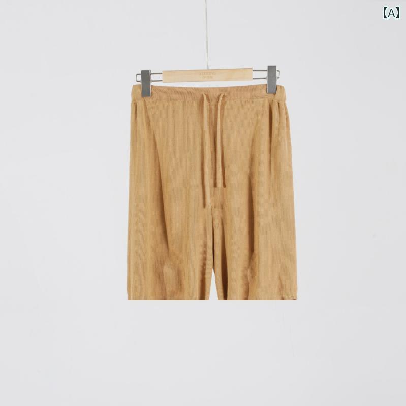 ニットセットアップ 春夏 カジュアル リラックスウェア 高級感 繊細な透かし編み 無地 再生繊維 カシミヤ混 キャミソール ラウンドネック 接触冷感 しわになりにくい 通勤 普段着