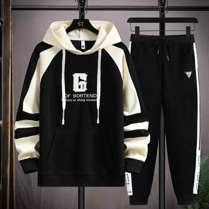 セットアップ メンズ ジュニア 学生 フード付き パーカー スウェット 上下セット カジュアル スポーティー 春秋 通学 デイリー 綿混 ゆったり おしゃれ トレンド
