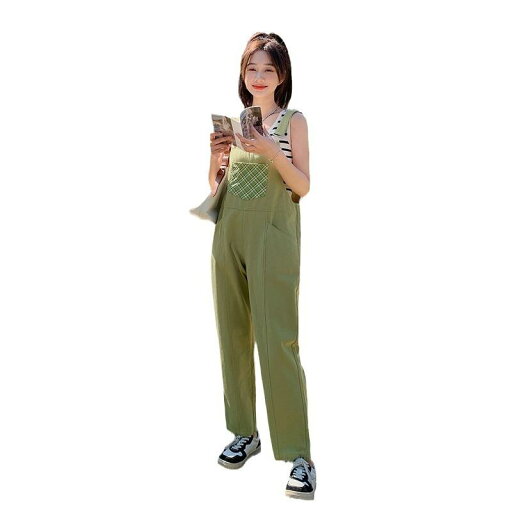 サロペット レディース グリーン デニム風 夏物 薄手 ゆったり ハイウエスト ワイドストレート ロング丈 デザイン性 エイジレス カジュアル きれいめ サロペット レディース グリーン デニム風 夏物 薄手 ゆったり ハイウエスト ワイドストレート ロング丈 デザイン性 エイジレス カジュアル きれいめ