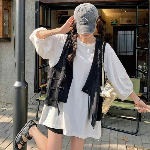 スカート セットアップ レディース チャイナ風 盤扣 ジレ Tシャツドレス 2点セット アシンメトリー レイヤードスタイル 春夏 モノトーン レトロ 上品 カジュアル ポリエステル ミニ丈 スカート セットアップ レディース チャイナ風 盤扣 ジレ Tシャツドレス 2点セット アシンメトリー レイヤードスタイル 春夏 モノトーン レトロ 上品 カジュアル ポリエステル ミニ丈