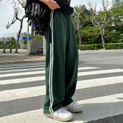 スウェットパンツ メンズ 夏用 配色ストライプ 綿 ルーズフィット ドレープ感 ストレート ドローストリング 通気性 ストレッチ スウェットパンツ メンズ 夏用 配色ストライプ 綿 ルーズフィット ドレープ感 ストレート ドローストリング 通気性 ストレッチ