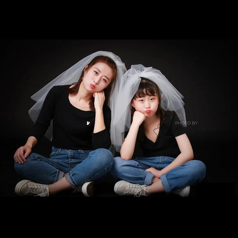 ヘッドドレス キッズ 女の子 子供 ベビー ウェディング ベール プリンセス ドレス ホワイト 結婚式 発..