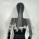 ブライダルベール 花嫁 新婦用 ウェディング 結婚式 フランス風 リボン 蝶結び 個性的 高級感 上品 華やか チュール メッシュ素材 シェルベージュ プロポーズ 入籍 フォトウェディング 前撮り 記念日 ヘッドドレス 髪飾り