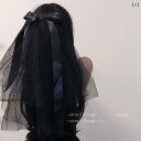 ベール キッズ ウェディング 結婚式 挙式 披露宴 フォトウェディング 前撮り ハロウィン イベント 撮影小物 二層 リボン ヘッドドレス チュール スイート かわいい 髪飾り