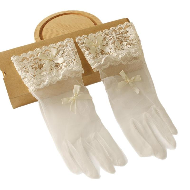 グローブ レディース レース メッシュ レトロ クラシック 花嫁 ブライダル ウェディング 結婚式 披露宴..