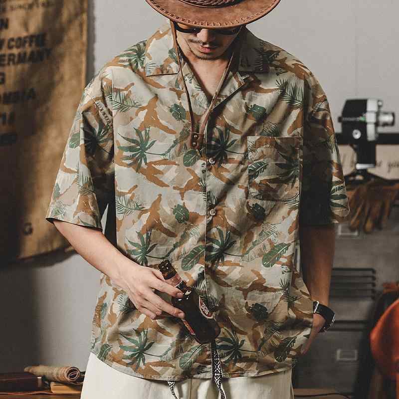 ・カテゴリ: シャツ・タイプ: カーディガン・性別: 男性・スタイル: 和風カジュアル・主な素材: ポリエステル96%以上・ネックライン: 襟付き・袖丈: 半袖・柄: 小花柄・フィット: ルーズフィット・厚み: 標準・デザイン: ポケット付き・加工: ノンアイロン加工・シーン: 旅行・対象層: 若年層・カラー: カーキ・サイズ展開: M、L、XL、2XL、3XL