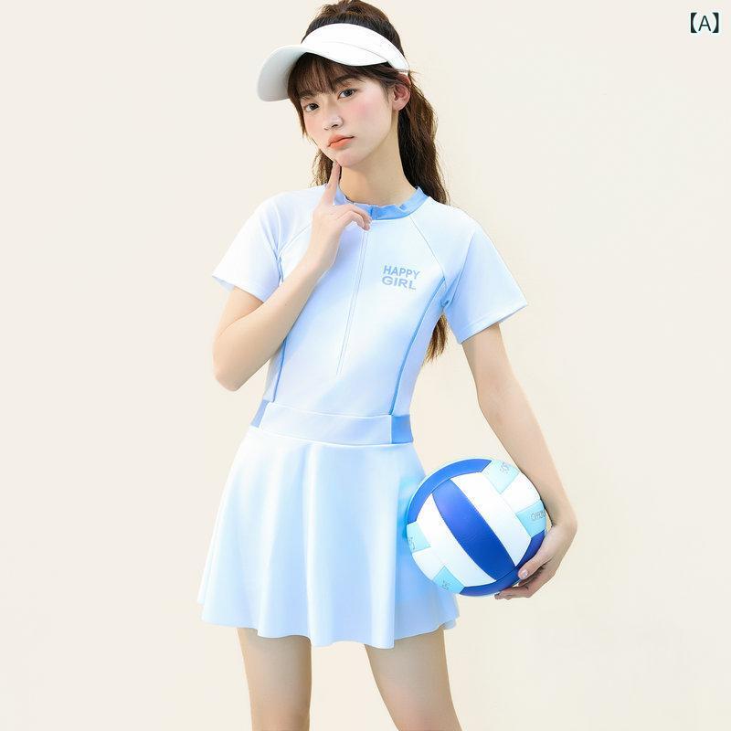 水着 キッズ 女の子 子供 ガールズ 10-13歳 学生 ワンピース スイムウェア スポーツウェア ランニング バドミントン テニス 球技 競泳 運動服 ポリエステル 伸縮性 速乾性 春夏