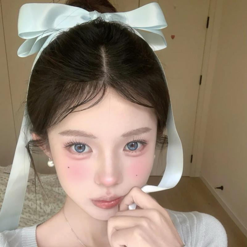 ヘアクリップ レディース フレンチシック ビッグリボン ロングテール バネ式 後ろ髪 トップクリップ 髪..