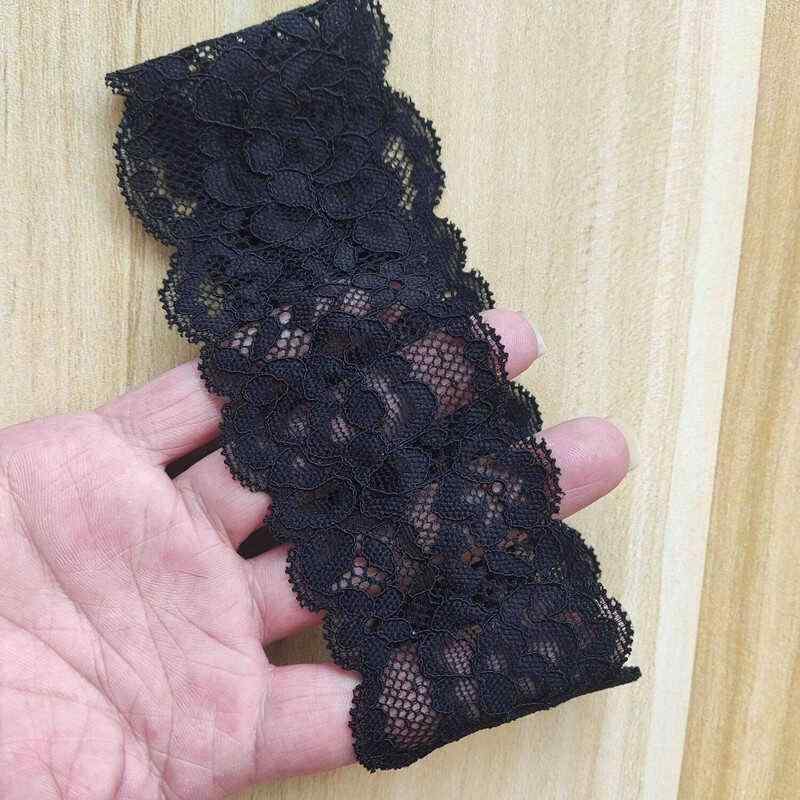 付け襟 レディース 薄手 レース 伸縮性 ストレッチ チョーカー 鎖骨アクセサリー 首元カバー 接触冷感 ナイロン 春夏 カジュアル きれいめ ブラック ホワイト