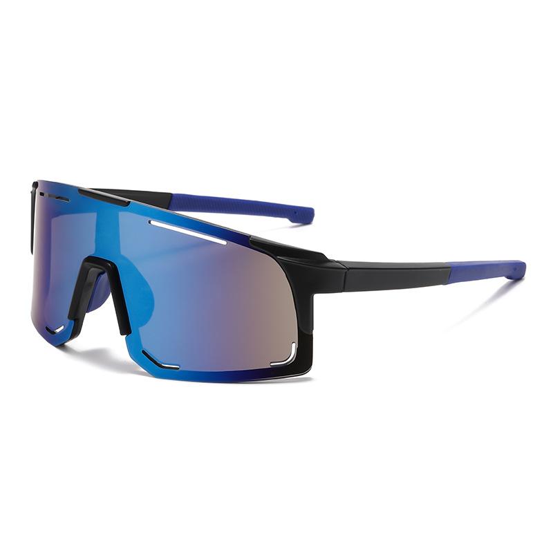 スポーツサングラス 登山 スキー サイクリング 自転車 アウトドア ドライブ 釣り ゴルフ ランニング ウォーキング UVカット 防風 軽量 PCレンズ TR90フレーム ハーフリム ブラック グレー シンプル 高級感 カジュアル