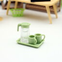 ドールハウス 子供用 ミニチュア シーン模型 ジオラマ 透明 カップ 水筒 セット DIY 手作り プラスチック製 ごっこ遊び 小物 アクセサリー