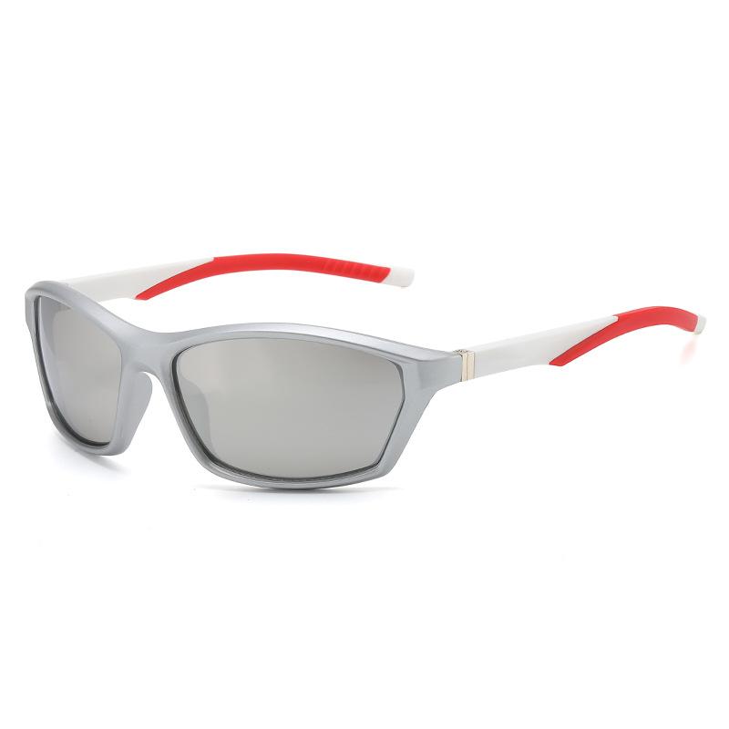 サングラス ユニセックス アウトドア スポーツ UVカット スクエアフレーム 小さめ 欧米風 サイクリング 運転 ドライブ 紫外線対策 眩しさ軽減 軽量 カジュアル PC素材 ミラーレンズ