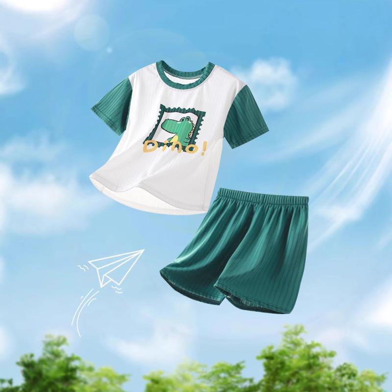 パジャマ キッズ 男の子 ルームウェア 半袖 短パン セットアップ 夏物 薄手 接触冷感 吸湿速乾 普段着 ..