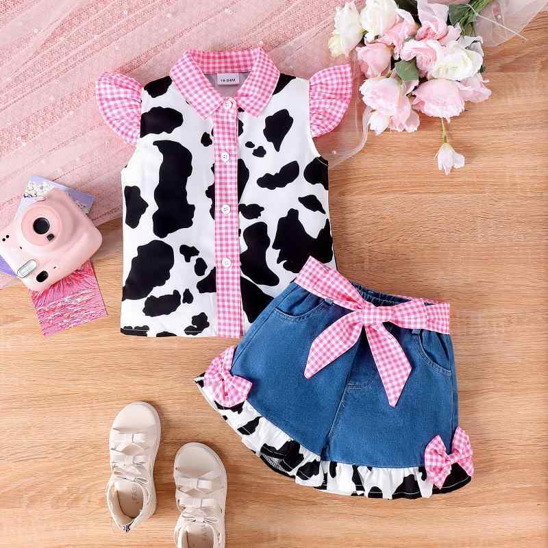 ・カテゴリ: キッズセット・性別: 女の子・スタイル: 欧米風・セットタイプ: パンツセット・セット内容: 3点セット・対象: キッズ・対象身長: 100〜140cm・袖丈: ノースリーブ・パンツ丈: ショート丈・生地加工: 柔軟加工・厚さ: 普通・柄: チェック、アニメ・デザイン: 配色・主な素材: ポリエステル・開閉タイプ: プルオーバー・カラー展開: ピンク・サイズ展開: 18〜24ヶ月、2〜3歳、3〜4歳、4〜5歳、5〜6歳