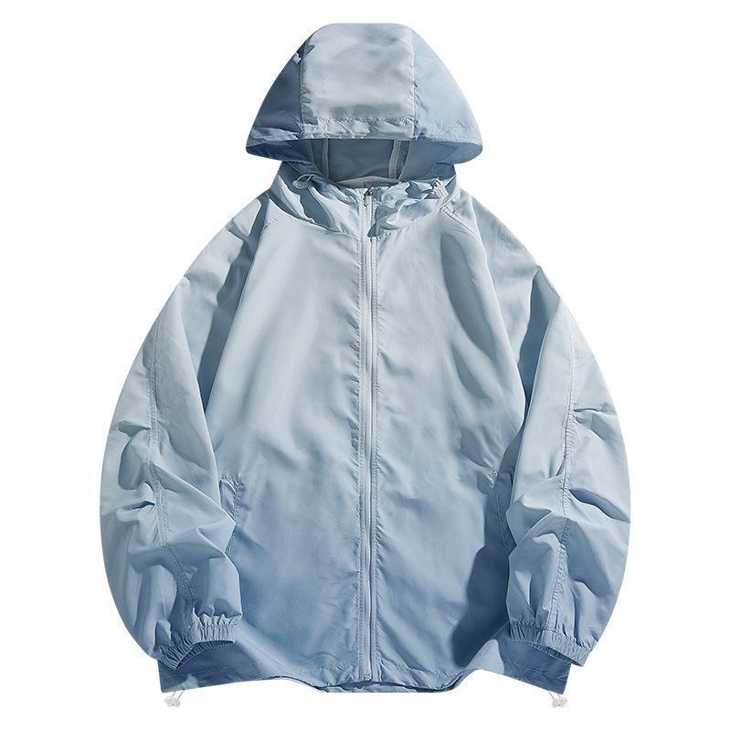 UVカットパーカー ユニセックス 接触冷感 吸湿速乾 ナイロン 薄手 軽量 ゆったり グラデーションカラー サイクリング 登山 アウトドア 釣り 春夏