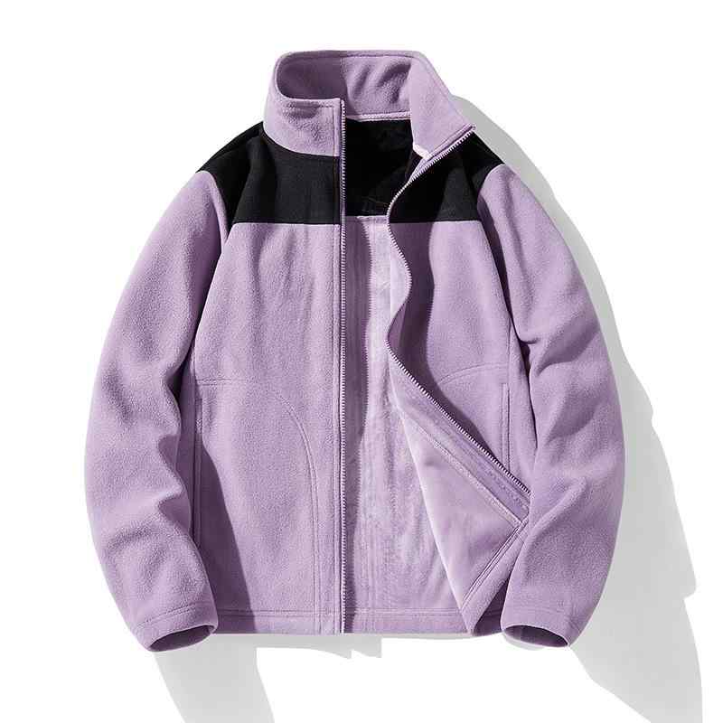フリースジャケット ユニセックス 秋冬 防寒 保温 アウター ポリエステル スタンドカラー アウトドア スポーツ タウンユース 多展開