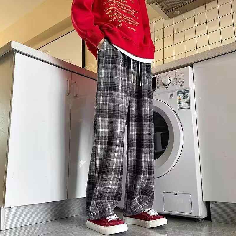 パンツ メンズ カジュアル ワイドパンツ レトロ アメリカン ストリート ハイストリート オールシーズン 綿混 ルーズフィット 万能 スポーツ ウォッシュ加工 ポケット付き ストレートシルエット 普段使い