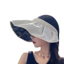 サンバイザー レディース 女性用 日焼け防止 UVカット 遮光素材 つば広 夏 顔カバー フェイスガード アウトドア サイクリング 旅行 スポーツ