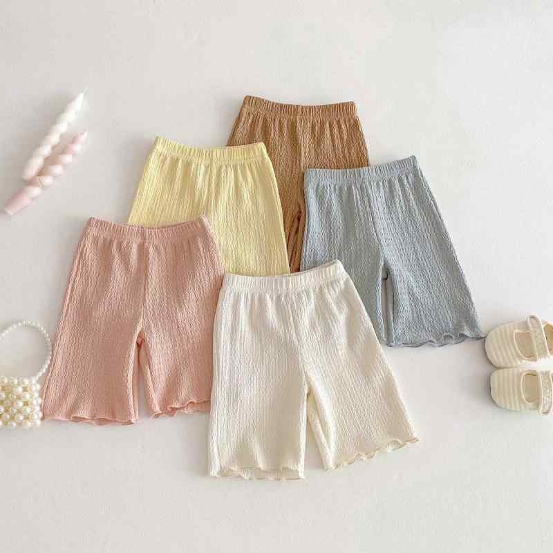 ショートパンツ ハーフパンツ 女の子 ベビー 夏 無地 柔らか ソフト 軽量 薄手 通気性 吸湿速乾 ポリエステル カジュアル 普段使い 着回し