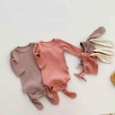 ベビー服 男女兼用 ロンパース カバーオール ボディスーツ かわいい ウサギデザイン リブコットン 長袖 フード付き 新生児 韓国 カーキ ピンク お宮参り 普段使い