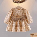 ワンピース セットアップ 女の子 ベビー キッズ 韓国 プリンセスドレス 綿 コットン 無地 長袖 春秋冬 かわいい おしゃれ エレガント お出かけ着