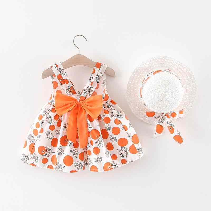 ワンピース 女の子 ベビー 子供服 半袖 プリンセスドレス 韓国 カジュアル 綿 コットン 夏服 1歳 2歳 3歳 70 80 90 100cm対応 ドット柄 草柄 総柄プリント 裏地付き