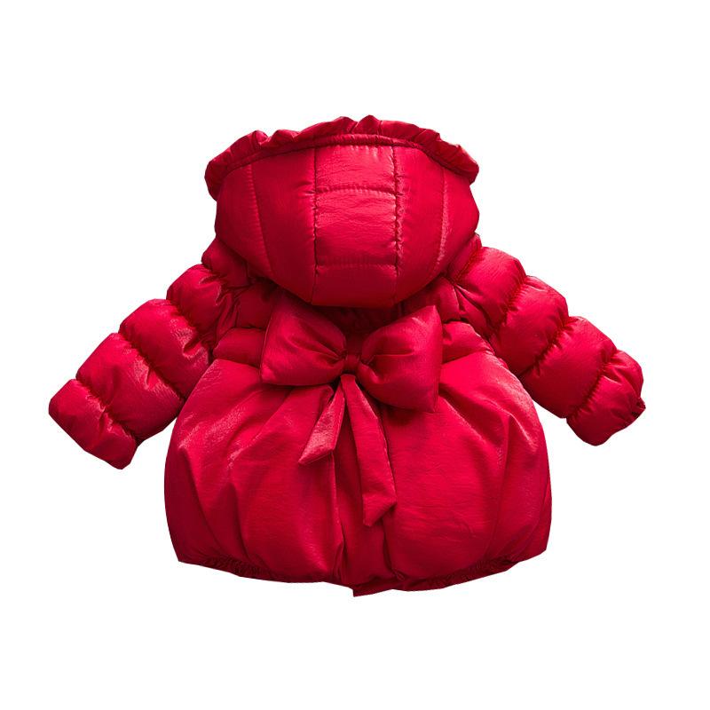 ベビー 女の子 幼児 中綿コート 冬用 韓国 フード付き 厚手 暖かい かわいい 綿 防寒 アウター 普段着
