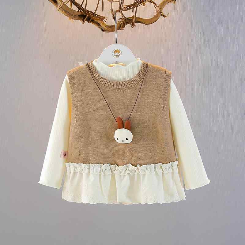 セットアップ ベビー 女の子 春秋 ベスト トップス ツーピース キッズ 女児 上下セット カジュアル おしゃれ コットン 普段使い 子供服