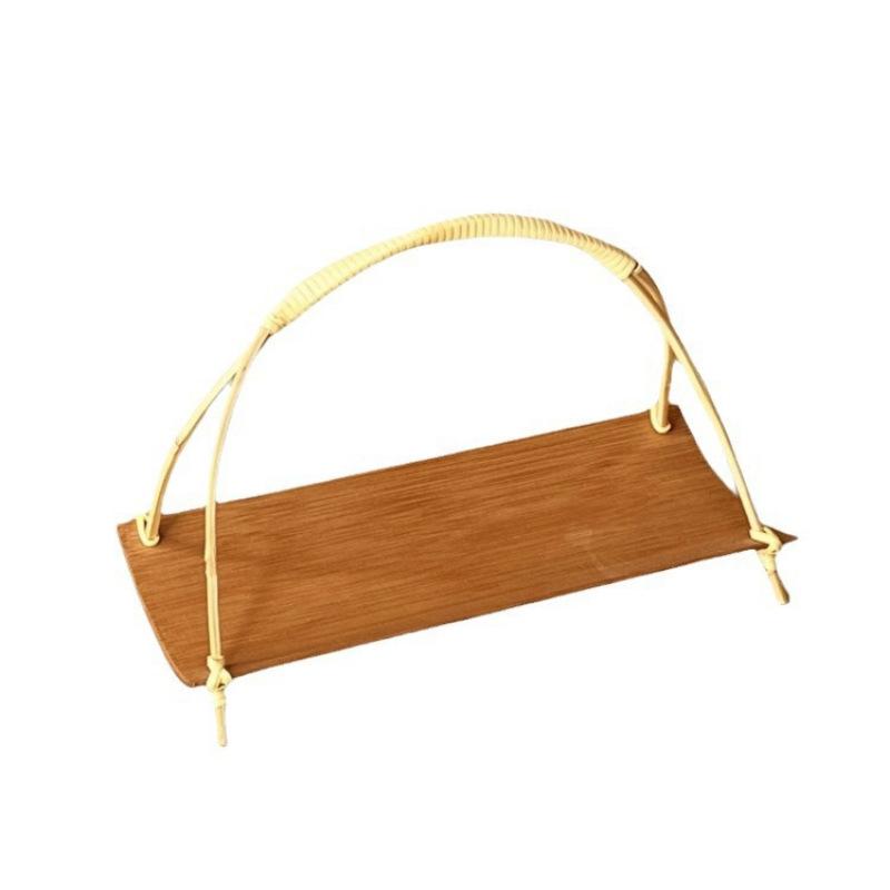 茶道具 囲炉裏茶会用 竹製 九仕切り グリッド トレイ 菓子用 デザート盛り皿 果物プレート 乾物ケース ..