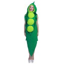 コスプレ レディース ハロウィン パーティー イベント 野菜 エンドウ豆 コスチューム 食べ物 仮装 舞台 衣装 ポリエステル オールインワン