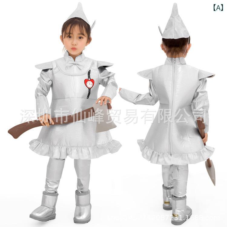 キッズ コスチューム ハロウィン オズの魔法使い ブリキの木こり 衣装 仮装 子供用 変身 親子ペア 発表..