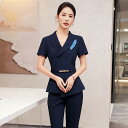 ビジネススーツ セットアップ レディース 春夏 薄手 ポリエステル素材 オフィス 通勤 事務服 ホテル フロント 美容師 接客業 エレガント ユニフォーム